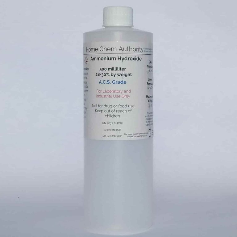 Ammonium Hydroxide 500ml 28 30 Ww Acs Grade Home Chem Authority 2277